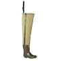 Women's Hodgman Wadewell 3-ply Hip Waders w/ Felt Soles Khaki, 10
