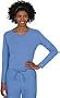 Dickies Cotton/Spandex Long Sleeve Fashion Tee in Longer Length (XS-2X) in Assorted Colors. Wear This T-Shirt Alone or Under Scrubs!