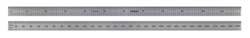 Westward 2YNG9 Steel Rule, Flexible, 12 In, 50/100/0.5/1mm
