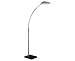 George Kovacs P051-1-084, Georges Reading Room, 1 Light Arc Floor Lamp, Brushed Nickel