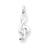 Sterling Silver Treble Clef Charm