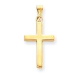 14k Polished Cross Pendant
