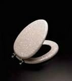 Kohler K-4701-BN Black Kathryn Elongated Closed Front Toilet Seat - Brushed Nickel Hinges - K-4701-BN