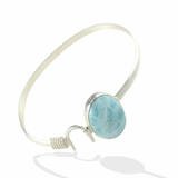 Oval Hook Larimar Bracelet