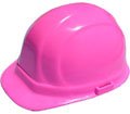 Omega II Mega Ratchet safety pink hard hats- Hi-Viz Pink