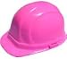 Omega II cap style hi viz pink hard hats with pin lock suspensions