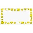 Smile Happy Face License Plate Frame (Made of Plastic)