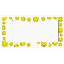 Smile Happy Face License Plate Frame (Made of Plastic)