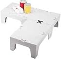 Cambro 48" S-Series Dunnage Racks, Solid Top, 1/PK, Speckled Gray, DRS48-480