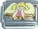 Clearly Charming Angel Girl Italian Charm Bracelet Link