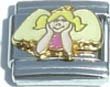 Clearly Charming Angel Girl Italian Charm Bracelet Link