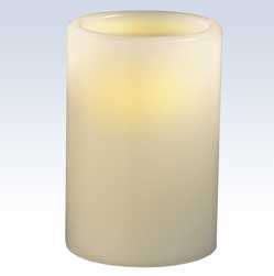 Flameless Pillar Candle - Vanilla (4)