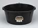 Miller Rubber Feeder Tub W Hooks Black 7.5 Gallon - Hp750