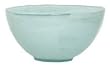 Recycled Art Glass Small White Salad Bowl 26oz Set / 4