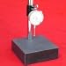 GRANITE CHECK STAND SURFACE PLATE w/FINE ADJUSTMENT & DIAL INDICATOR GAUGE