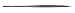 Needle File - 1/2-Round, 5-1/2 #49-01260