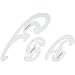 Rumold Burmesterkurven-Satz/81104 rauchgrau get�nt Kunststoff 3-teilig