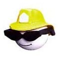 Fireman Yellow Helmet Antenna Ball Topper
