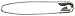 Coiless Safety Pins-2-1/4 Nickel 100/Pkg