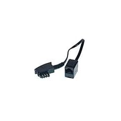 Helos Adapter TAE F Stecker / 8P4C Buchse RJ45