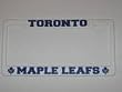 TORONTO MAPLE LEAFS Team Logo Plastic LICENSE PLATE FRAME