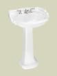 St. Thomas 5072.082.01 Barrymore Pedestal Bathroom Basin White