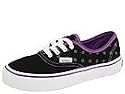 Vans Kids Authentic (Toddler/Youth) | Girls Shoes (P-Dots) Black/Purple/Pewter