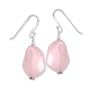 .925 Silver & Rose Quartz Earrings