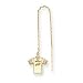 14K Buffalo Bills Jersey Threader Earrings