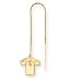 14K Minnesota Vikings Jersey Threader Earrings - NF1131