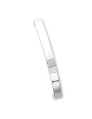 Sterling Silver 6.25mm Fancy Cuff Bangle Bracelet QB129"