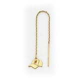 14K Seattle Mariners Cap Threader Earrings