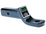 CTD10 Curt Class 3 (2 inch) Trailer Hitch Receiver Ball Mount/Drawbar - Black, GTW 5,000 lbs, 1 inch Hole Size, 8 inch Drop, 6 inch Rise, 10-1/4 inch Length