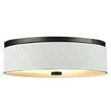 Cassandra White and Bronze 20 1/2 Wide Ceiling Light