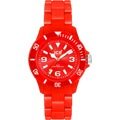 Ice Watch - CS.RD.S.P.10 - Classic Solid - Montre Femme - Quartz Analogique - Cadran Rouge - Bracelet Plastique Rouge - Petit Mod�le