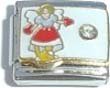 Clearly Charming April Diamond Angel Birthstone Italian Charm