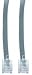 RJ11, 6P / 4C, Silver Satin Flat, Reverse, 25 ft (Voice)