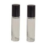 ROLL-ON BOTTLE - CLEAR (Pack of 2) 0.5 fl. Oz. each "FAST SHIPPING"