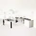 38000 Series 60 x 24 Left Return Shell, Gray Patterned Top/Light Gray Base