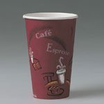 SOLO Bistro Design Hot Drink Cups, 16 Oz,Case of 1,000 SLO416SI