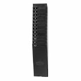 Lathem Time Card Rack, 12 Pockets, 9 Cards, 4-1/2x2x21, Black.