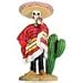 Dod - Bandito Mexican Bandit With Cigar Skeleton Outlaw Sculpture