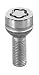 McGard 28018 Chrome Bolt Style Radius Seat Bolt Locks  (M14 x 1.5 Thread Size) - Set ...