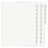 (Price/PK)Index Divider, Exhibit 21, Side Tab, 25/PK, White