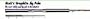 B'n'M 2 Piece Bucks Graphite Jig Pole (11-Feet)