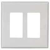 Cooper Wiring Decor Screwless Wallplate 2G W PJS262W