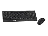 Cherry B-UNLIMITED Rechargeable Wireless Desktop M85-26000 Tastatur drahtlos, 2,4 GHz, 104 Tasten, ergonomisch - Maus, kabelloser Empf&auml;nger (USB) (Englisch - US) schwarz