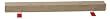 Suede Covered Floor Beams - 4" High x 4" Wide x 4' Long - Baseball