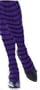 ADULT Purple & Black Tights - Great Witch Costume Accessory