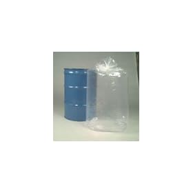 Champion Plastics 386504F Straight Bottom Flexible 55 Gallon Drum Liners. Durable flat seam, tie-type is long enough to gather at the top and tie closed. 4 mil thick, 65" height. FDA Compliant material. Case quantity 50.